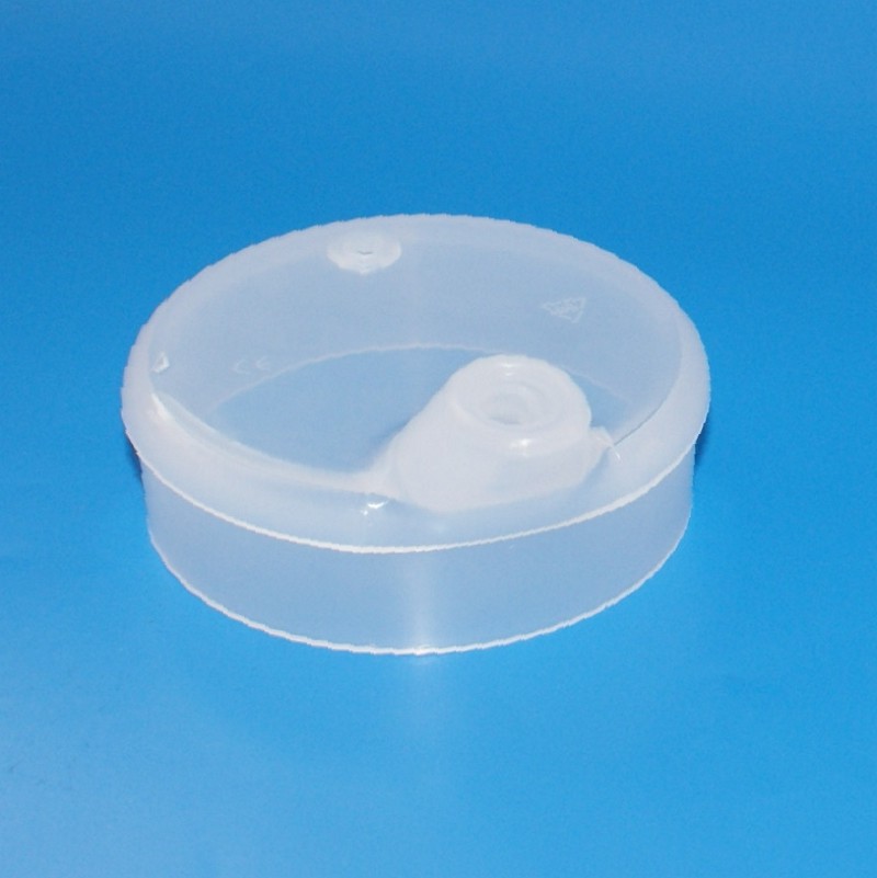 Deckel für Schnabelbecher, transparent, 8 x 4 mm Öffnung kurzes Mundstück